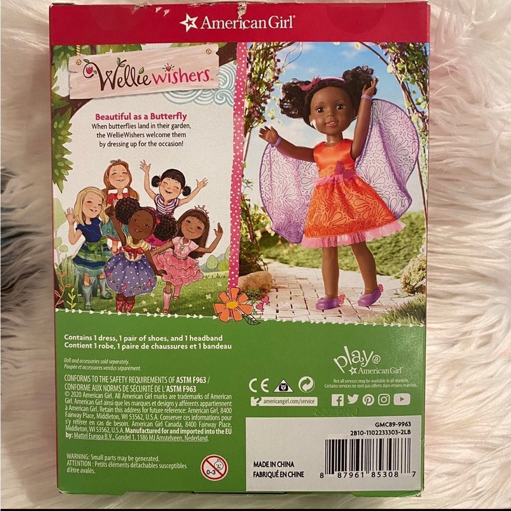 American Girl Wellie Wishers Shimmering Butterfly Outfit for Dolls Retired - Picture 3 of 3